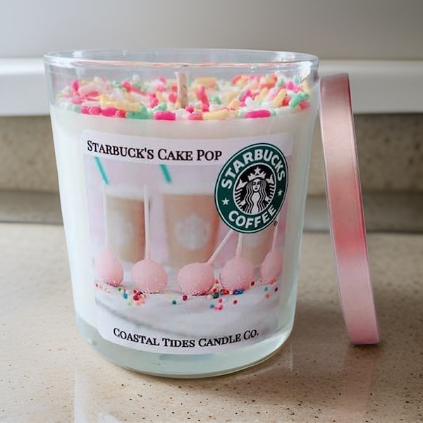 NEW Starbucks Cake Pop Candle | Starbucks Gifts | Cake Candle | Sprinkle Candle | Cake Pop Gifts | Coffee Candles