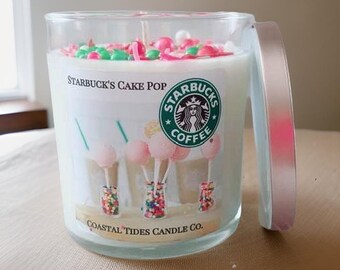 Starbucks Cake Pop Candle, Summer Sprinkle Candle, Cake Pop Candles
