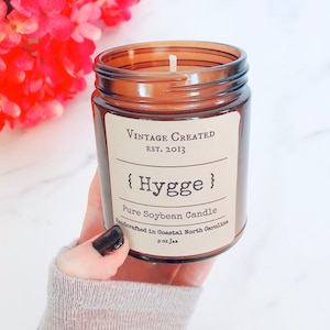 Hygge Soy Candle | Spring Hygge | New Home Candle Gift | Hygge Your Home | Hygge Gifts | Minimalist Gifts | Realtor Gifts