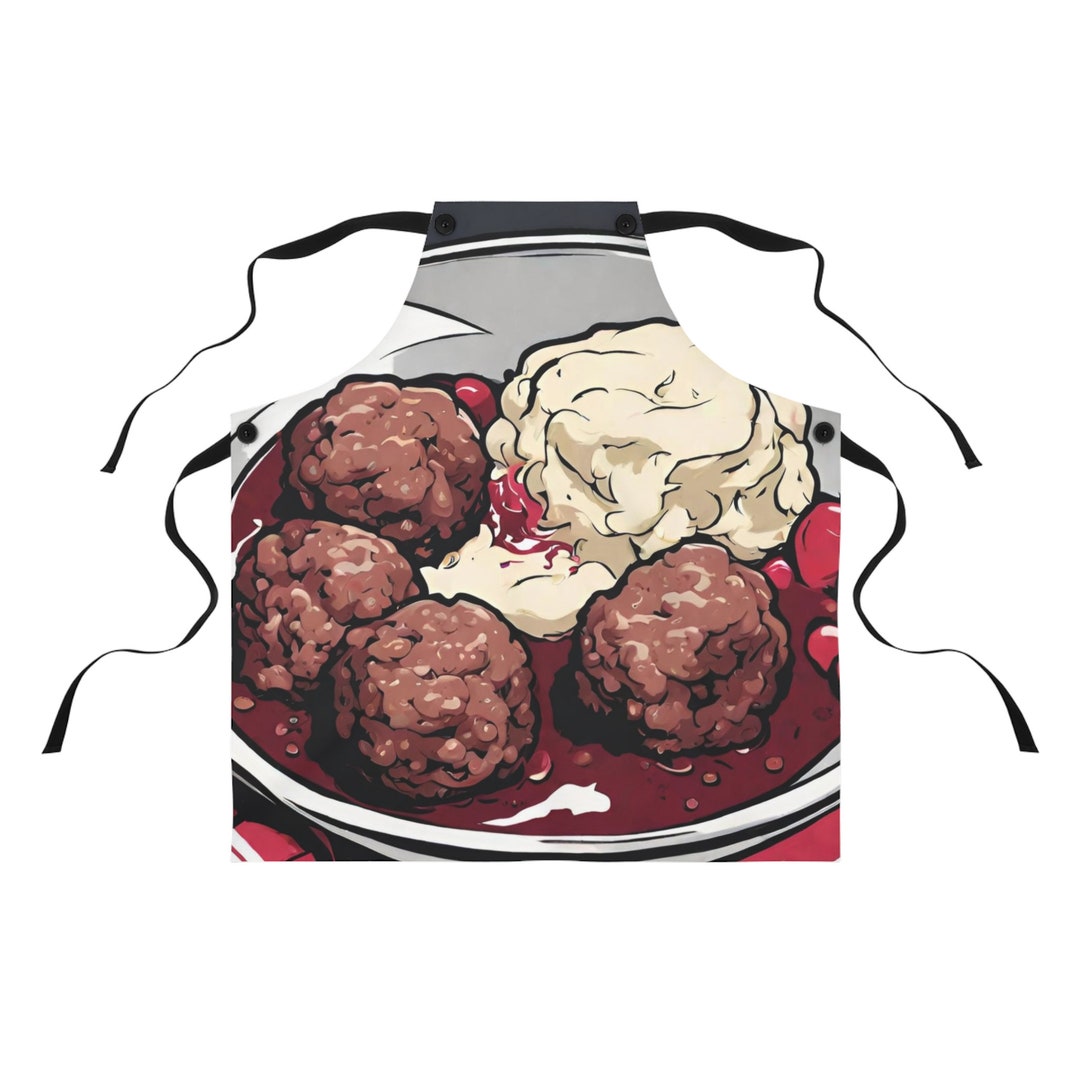 Meat Balls Apron Graphic Novel Apron Design Etsy