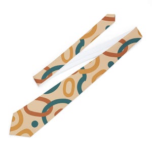 Stylish Abstract Pattern Necktie, Modern Suit Accessory, Gift for Him, Unique Business Tie, Trendy Fashion Statement