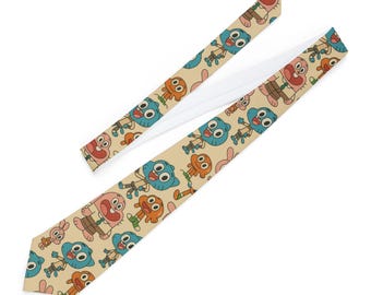 The Amazing World Of Gumball Necktie, Cartoon Character Tie, Fun Kids Accessory, Novelty Gift, Cartoon Necktie