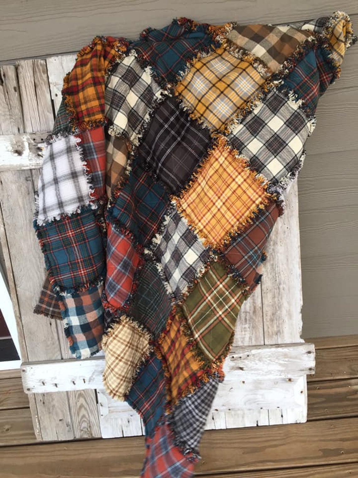 Flannel Rag Quilt | Etsy