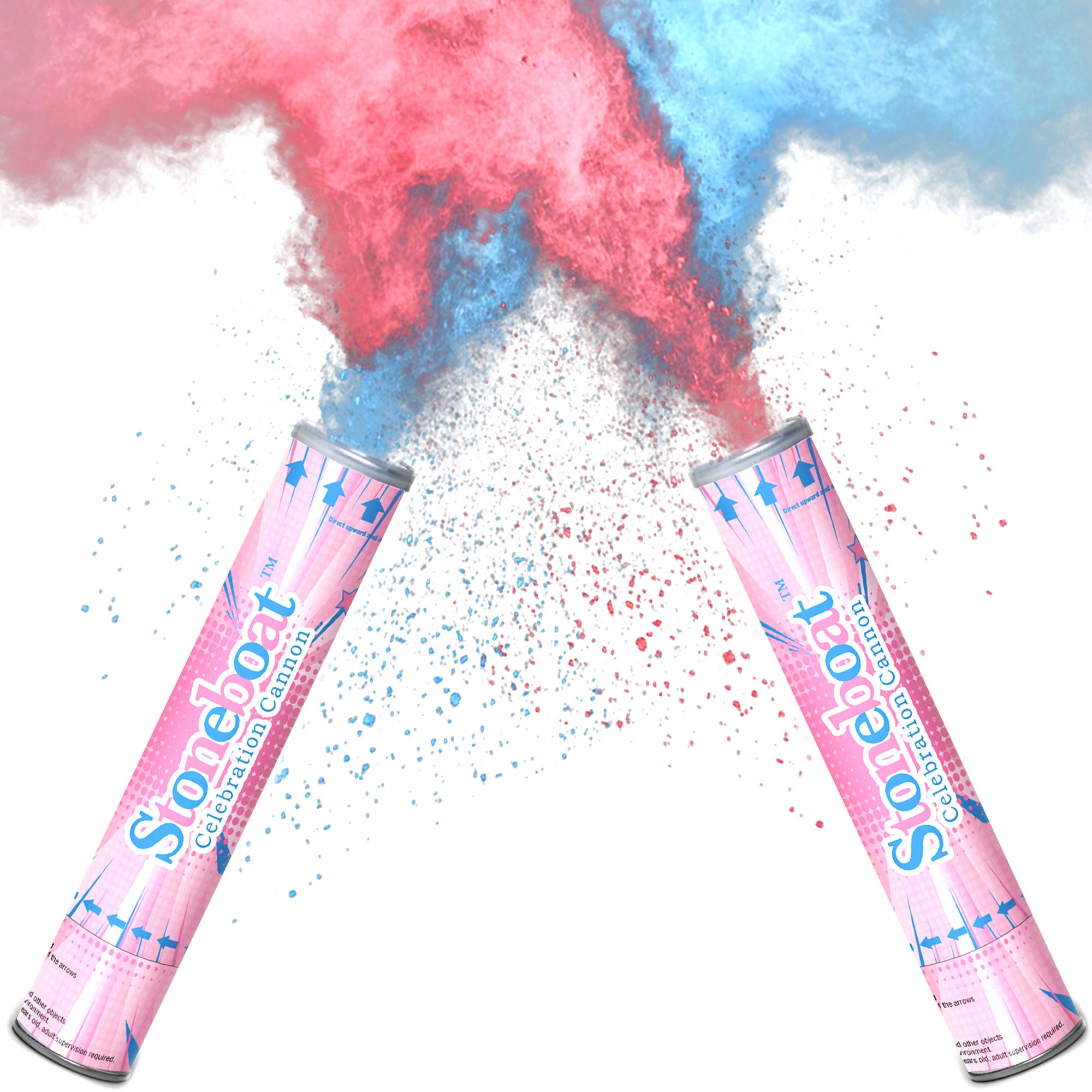 Gender Reveal Powder Cannon 12 Inch Colored Smoke Bomb | Etsy