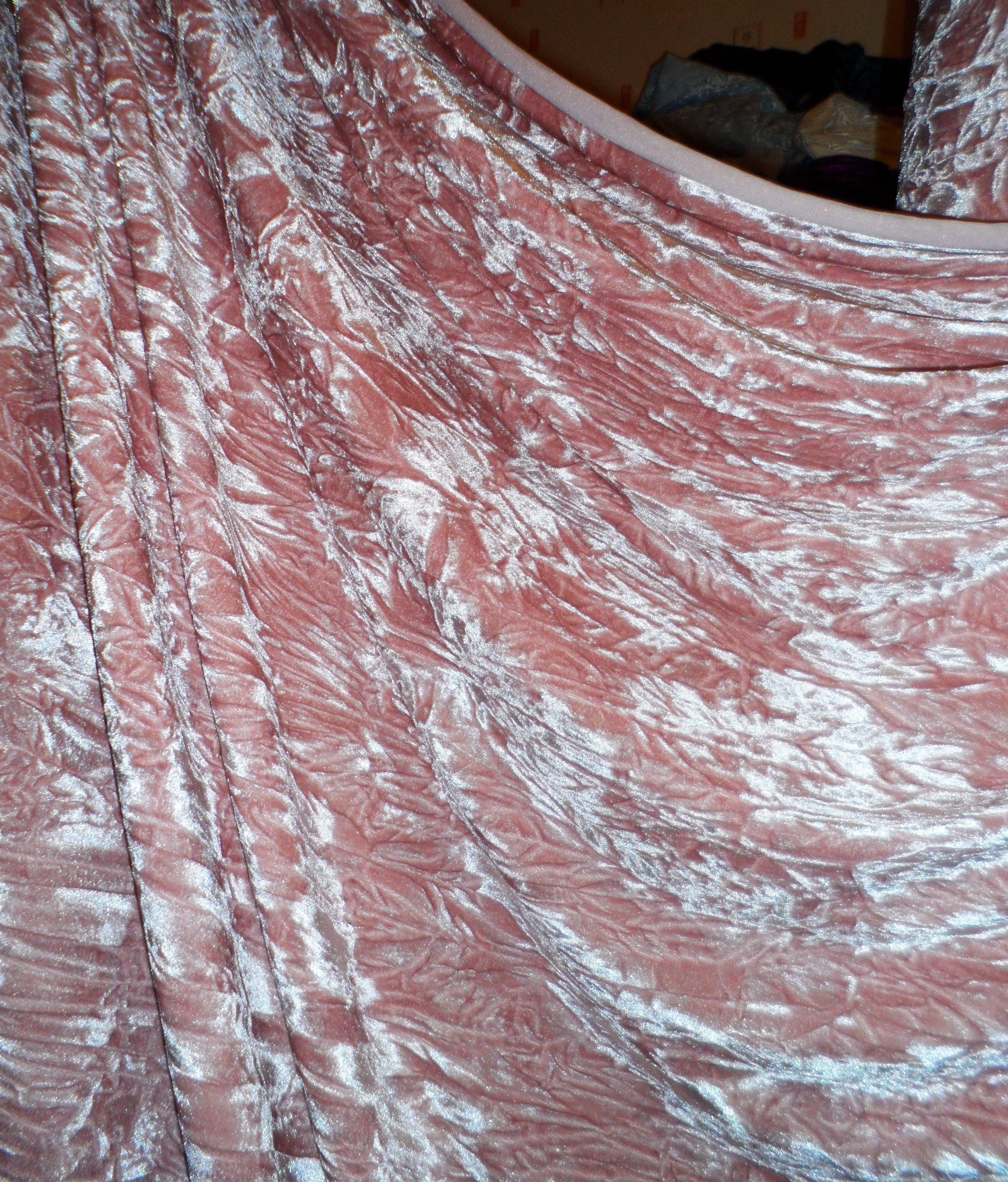 Red Crushed Velour Fabric – In-Weave Fabric