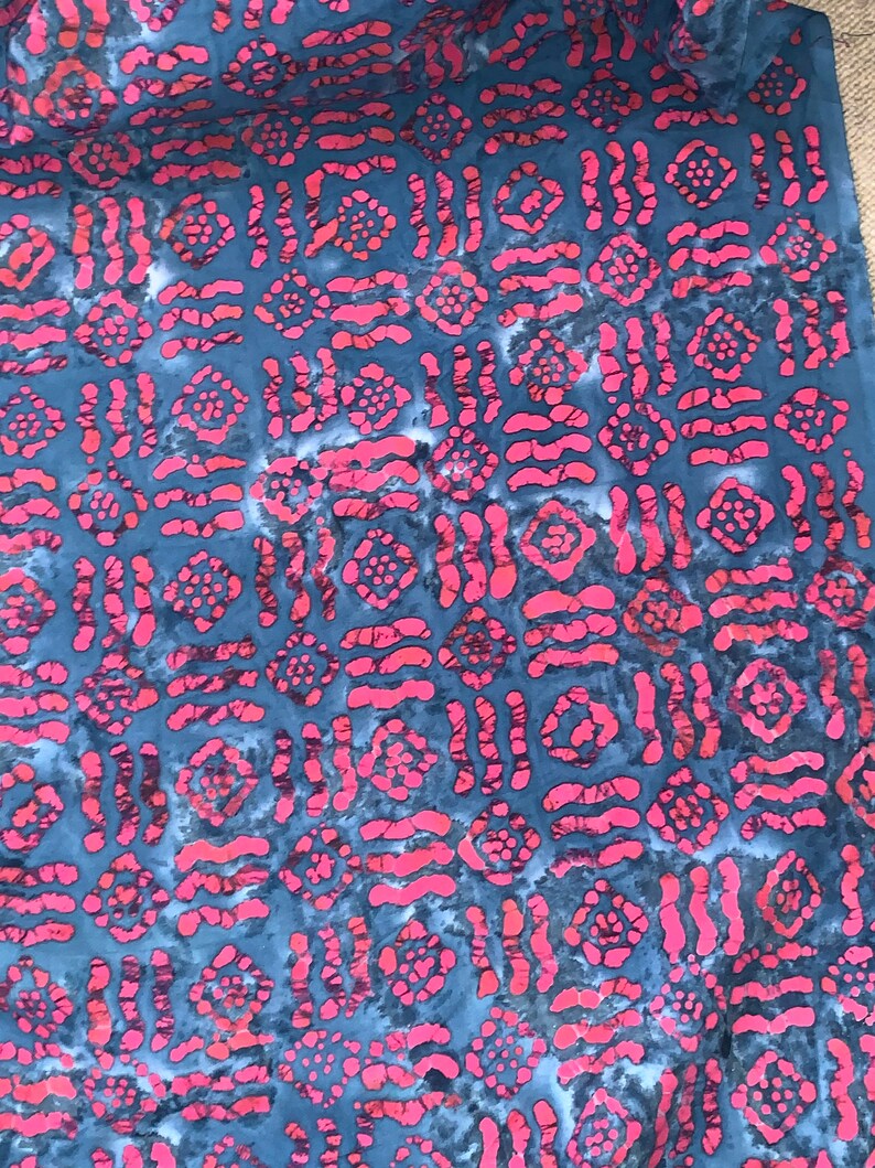 1 Meter navy pink batik tye /& dye 100/% Cotton fabric 45\u201d wide price 1 meter,