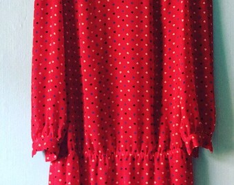 80's Drop Waist Dress