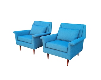 Par de sillones Dux of Sweden vintage de los años 60, estilo escandinavo, mediados de siglo, danés retro.