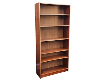 Vintage Danish Teak Bookcase Wall Unit Shelves Mid Century Scandinavian Retro