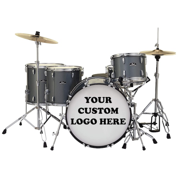 Custom Bass Drum Sticker, Bass Drum Decal, Custom Band Name, Custom Sticker, Custom Decals, Free Shipping, Band Logo, Band Logo Sticker