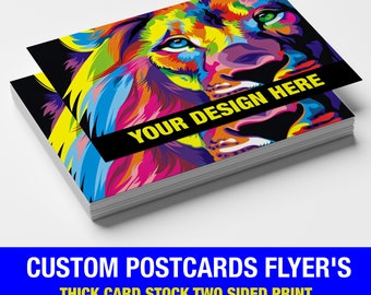 Custom Postcard Printing, High-quality Flyer Printing, Personalized Postcards, Full-color Flyers, Customized Flyer Designs, Free Design Help