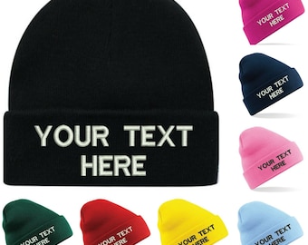 Custom Embroidered Beanie | Great for Teams | Company Apparel | Clubs | Fast Turnaround | Free Shipping | Logo's Embroidered | Guaranteed !!