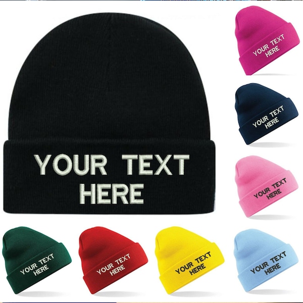 Custom Embroidered Beanie | Great for Teams | Company Apparel | Clubs | Fast Turnaround | Free Shipping | Logo's Embroidered | Guaranteed !!