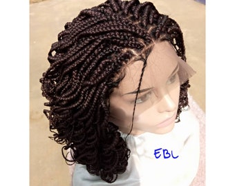 Box Braid Wig With Curly ends