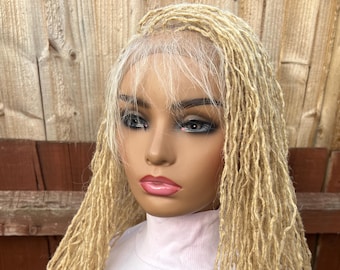 613 Blonde Full Lace Sister Locs Wig - Shoulder Length