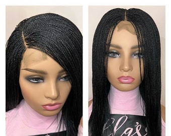 READY TO SHIP Feathers micro twisted braid wig