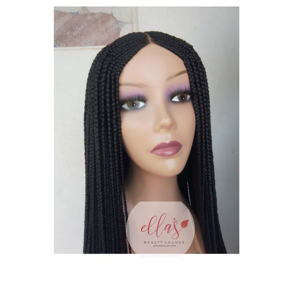 Ghana Braids Wig Senegalese Twist Faux Locs Cornrowed Wigs Etsy