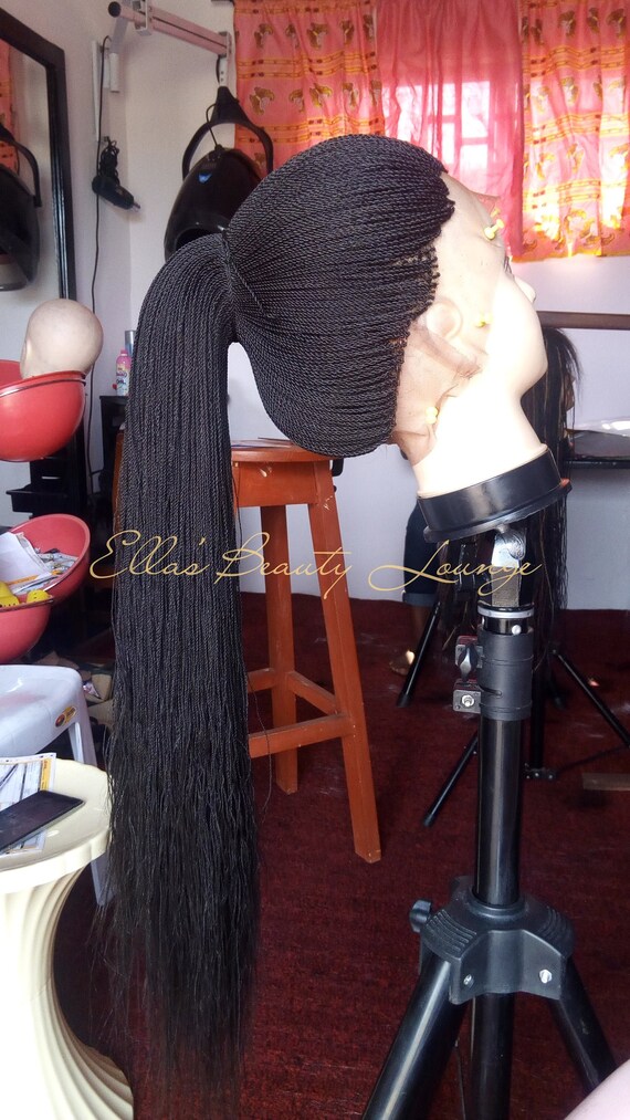 Ready To Ship 360 Degree Tiny Twisted Braids Box Braids Wig Etsy