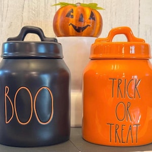 Rae Dunn Halloween Canisters