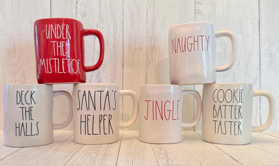 NEW Rae Dunn Christmas Mugs - Etsy