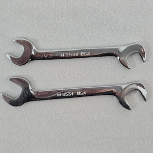Vintage Snap-on Governor Gap Adjusting Wrenches M3530 3/8&quot; & M3531 7/16&quot; - USA Made