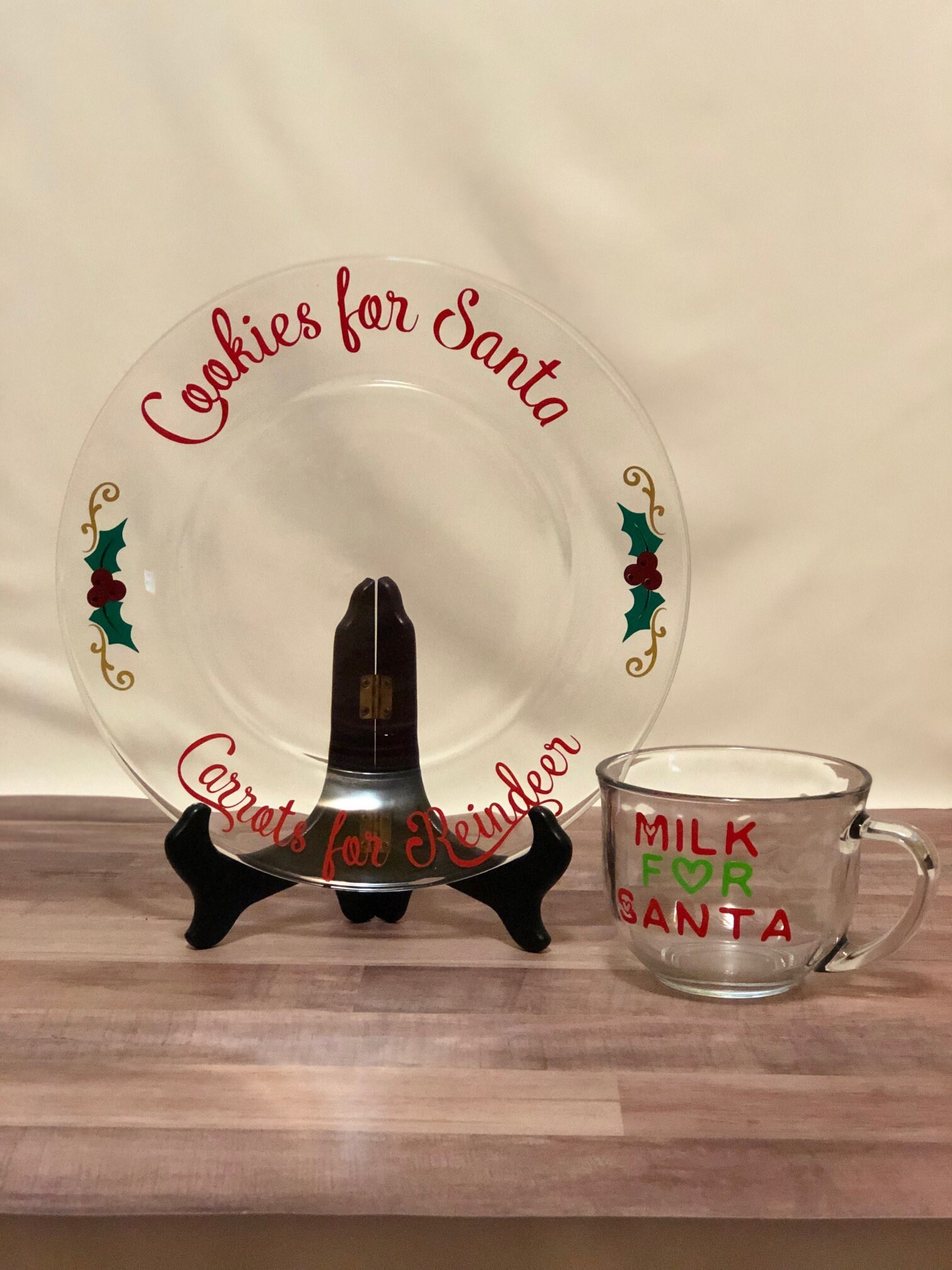 Cookies and Milk for Santa Plate and Mug Set Christmas Etsy
