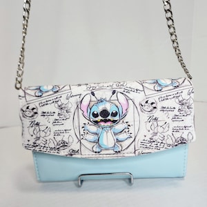 Blaue Clutch Geldbörse