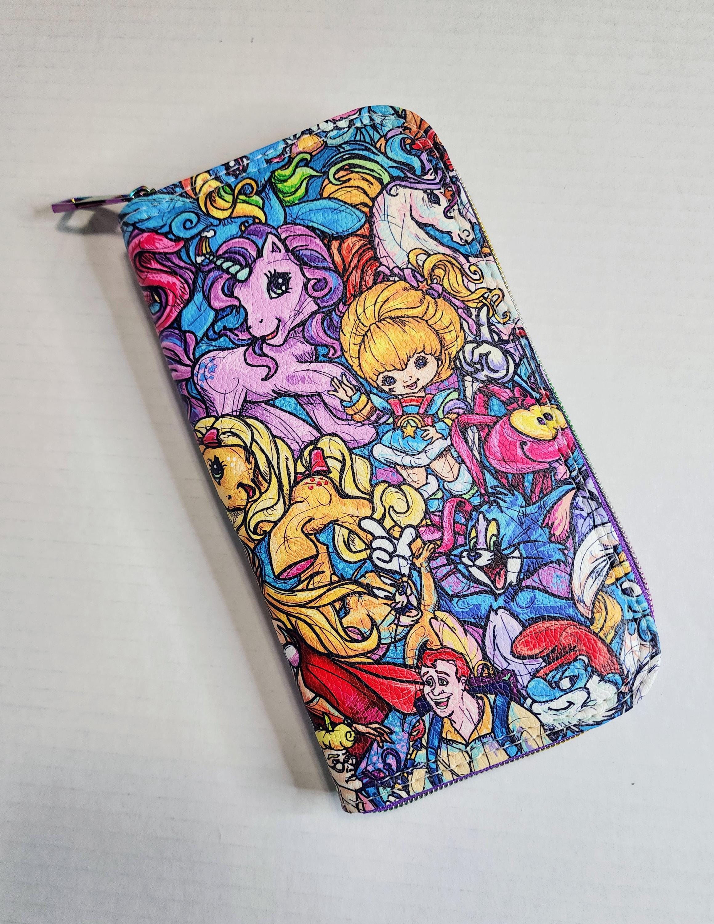 Portafoglio Anime Per Bambini In Pelle PU - Design Gatto Rosa, 11x9.5 Cm - Foto 6