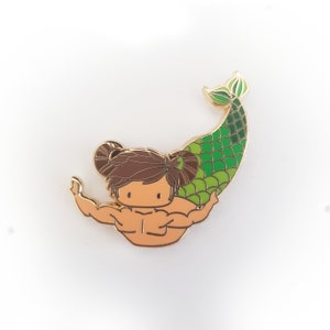 Taurus Zodiac Merman - Mini Pin de esmalte