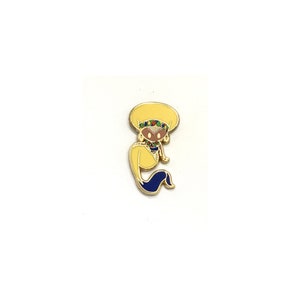 Mermaid of Zulu Tribe, African Tribe, Small Enamel Pin, Mermaids of the World