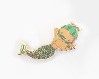 Pisces Zodiac Merman - Mini Enamel Pin