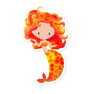 Leo Zodiac Mermaid Vinyl Sticker