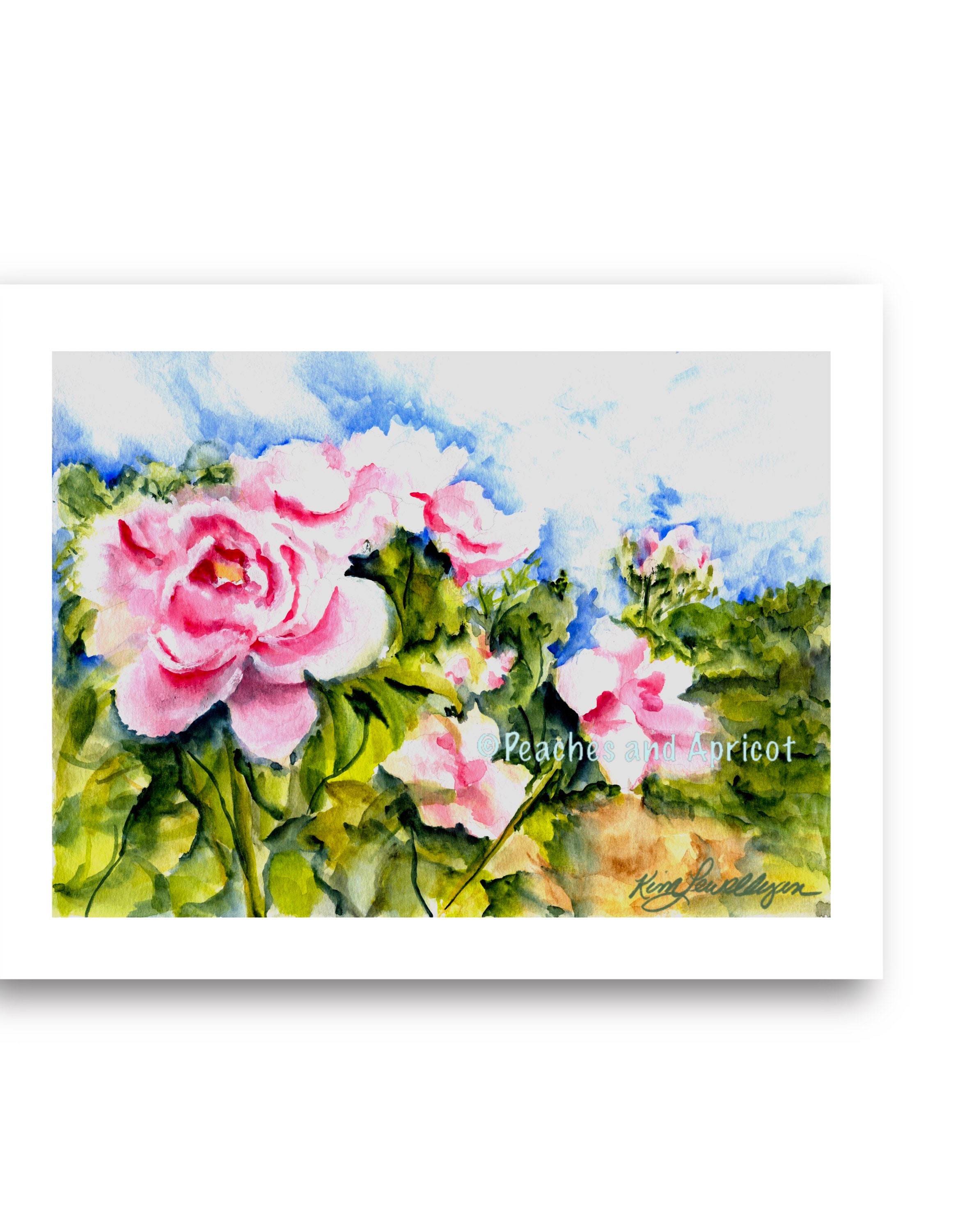 Pink Roses Print, Roses, Rose Art, Rose Decor, Watercolor Roses, Rose ...