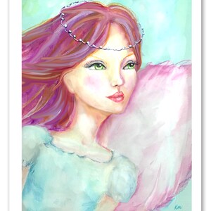 Angel, Angel Art, Angel Art Print, Angel Artwork, Angel Art Painting, Angel Watercolor Painting, Angel Watercolor