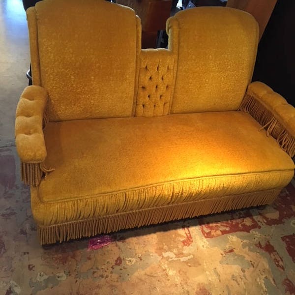SALE save 200.00 vintage sofa love seat and matching chair