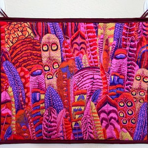Kaffe Fassett Feathers Quilted Wall Hang