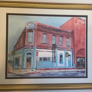 Jerome Hotel - Jerome, AZ - Framed Print ***Frame and Mat Details May Be Different***