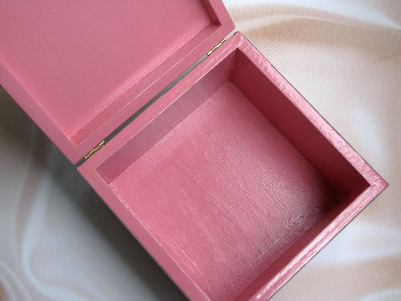 trinket organizer home decor box heart gift Wooden Jewelry Box unique unusual design Decorative elegant box with flowers