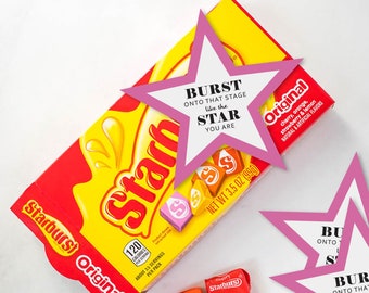 Dance Competition Favor Tags – Star Team Gifts (Printable PDF)
