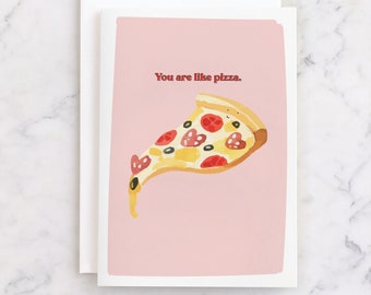 Printable Naughty Love Card Pizza Pun Funny Valentine Anniversary Gift Boyfriend Husband Instant Download