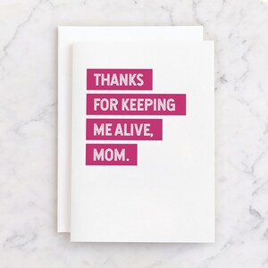 Cartão engraçado para impressão de dia das mães para mamãe DOWNLOAD INSTANTÂNEO // Alive