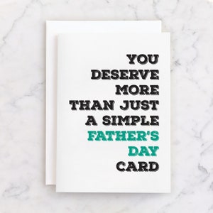 Carte de fête des pères drôle imprimable pour lui TÉLÉCHARGEMENT INSTANTANÉ Carte de vœux numérique papa Carte drôle Cadeau de fête des pères pour papa | Simple