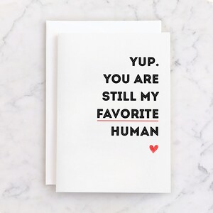 Favorite Person Card - Valentines Day Card for Him - Love Card for Boyfriend - Anniversary Card for Husband | PRINTABLE | Favorite Human