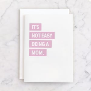 Cartão engraçado para impressão do dia das mães para a nova mãe, melhor amiga, DOWNLOAD INSTANTÂNEO Cartão de chá de bebê para o presente da nova mãe | Díficil