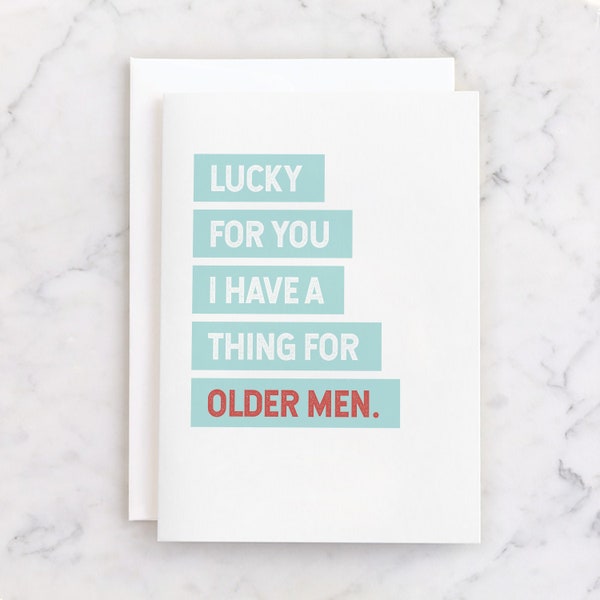 PRINTABLE Funny Birthday Card for Him - Card for Husband - Card for Boyfriend INSTANT DOWNLOAD | Older Men