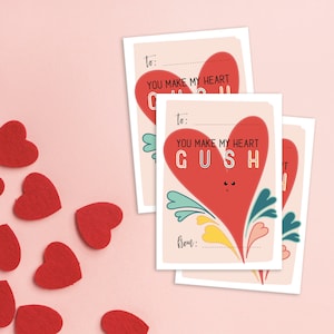 Fruits Gusher gommeux de classe Saint-Valentin pour enfants école Saint-Valentin | IMPRIMABLE | TÉLÉCHARGEMENT IMMÉDIAT | jaillissement
