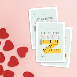 Fruit by the Foot Ruler Aula Tarjetas del Día de San Valentín para Niños Escuela San Valentín / IMPRIMIBLE / DESCARGA INSTANTÁNEA / Medida