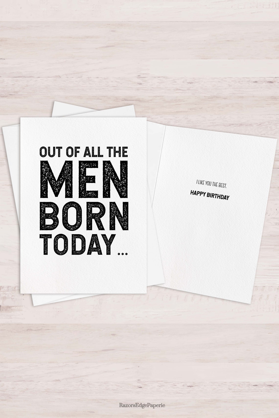 Funny Birthday Card for Him Printable PDF – Modern Husband or Boyfriend ...