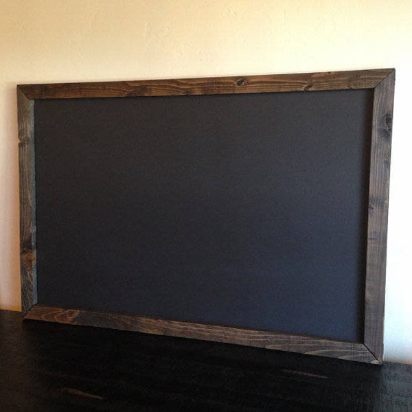 Rustic Farmhouse Magnetic Chalkboard, Wood Frame