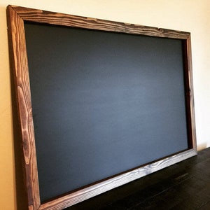 Framed Chalkboard 24&quot;x36&quot; Large Chalkboard, Rustic Frame, Framed Kitchen Chalkboard, Farmhouse Chalkboard